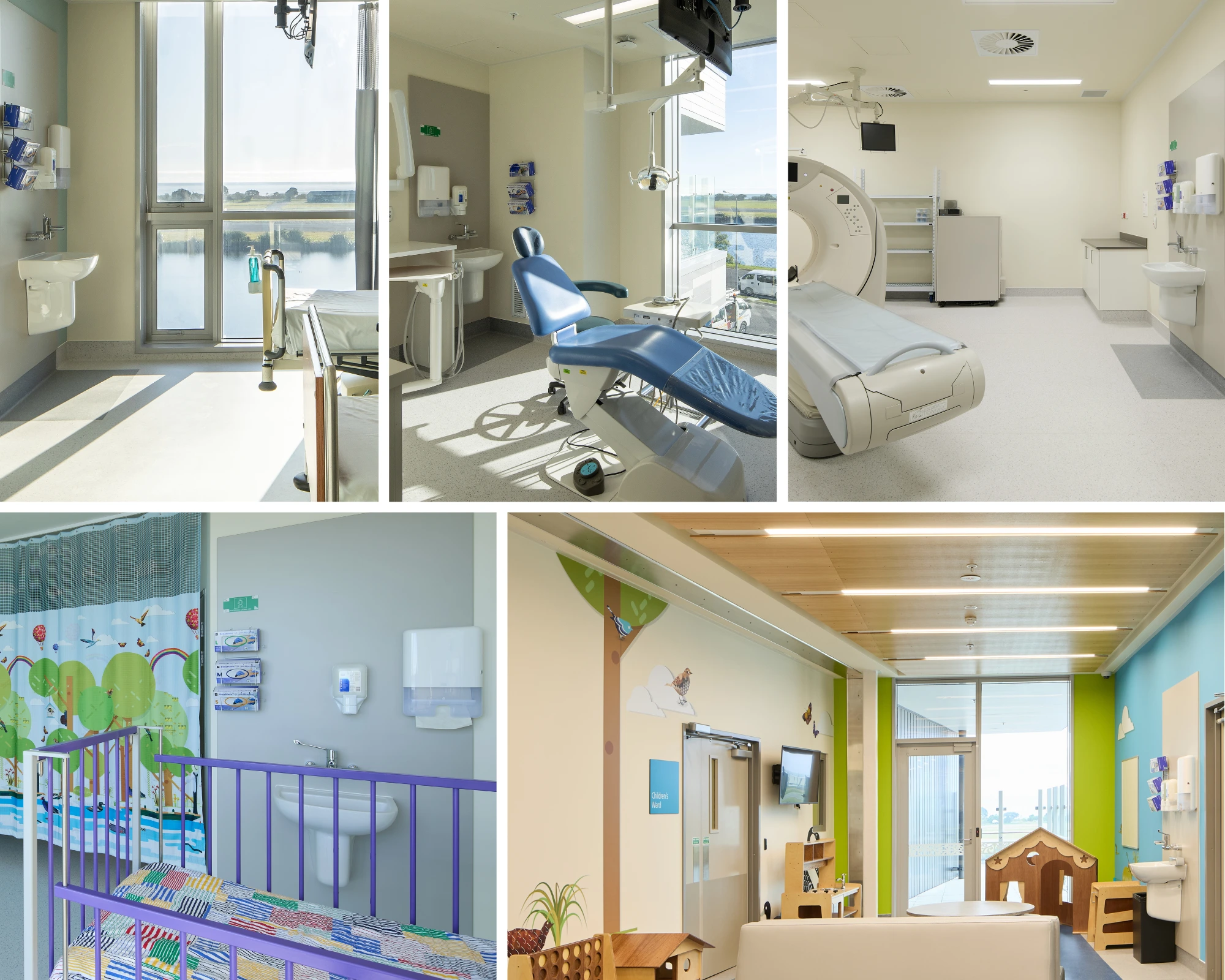 Rooms at Te Nikau Hospital & Health Centre in New Zealand featuring Galvin tapware and bathroom fixtures, designed to hygiene, water efficiency, and durability in modern healthcare environments.